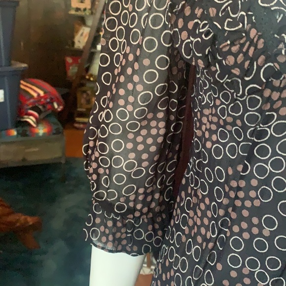 Boho blouse with ruffle collar and cuff detail - Picture 3 of 7